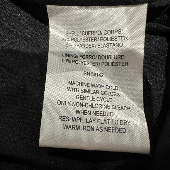 New with tags, WISP, Zipper, Black White Pattern Dress, Size 8 - Picture 8 of 10